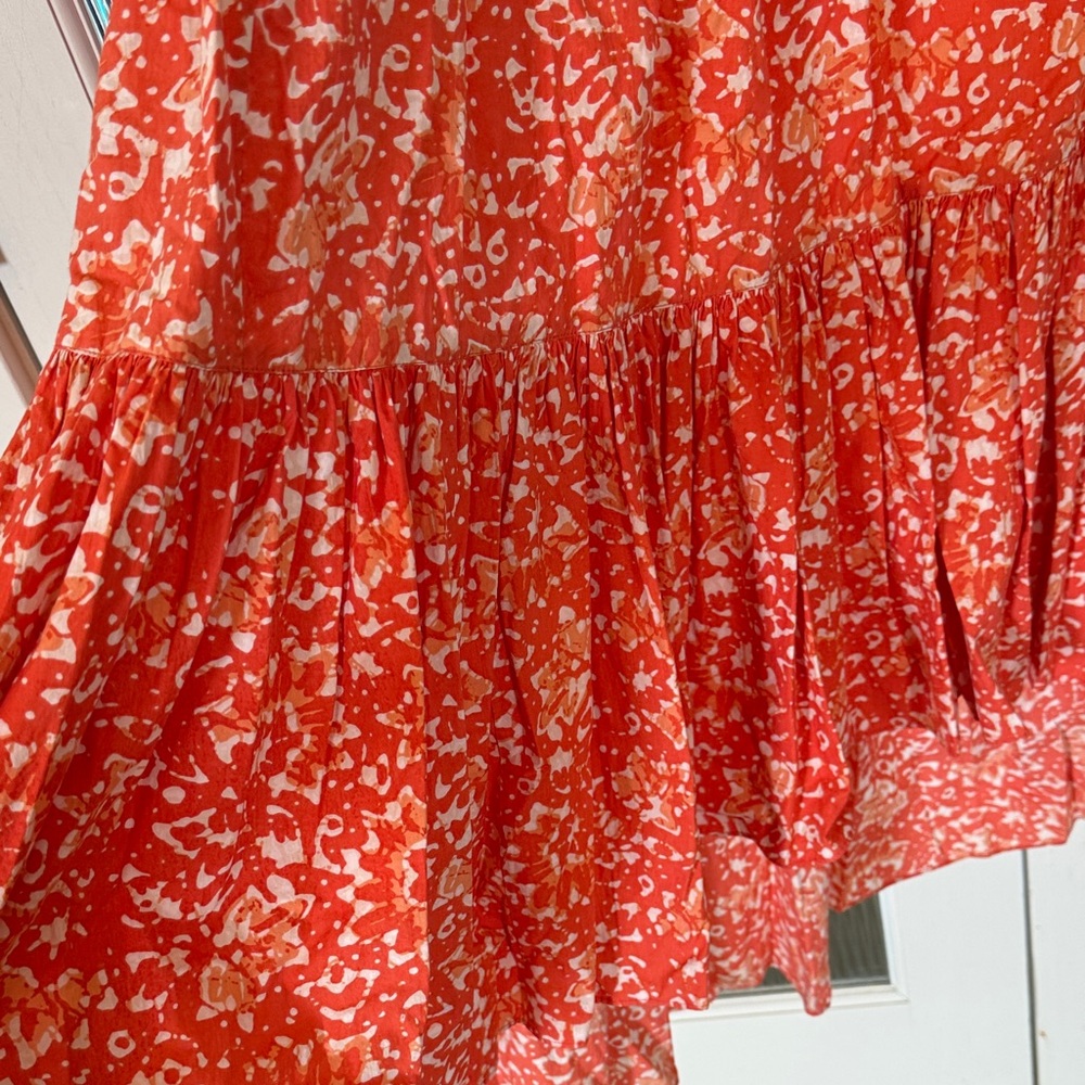 Ulla Johnson Red Floral Maxi Dress - Picture 5 of 7